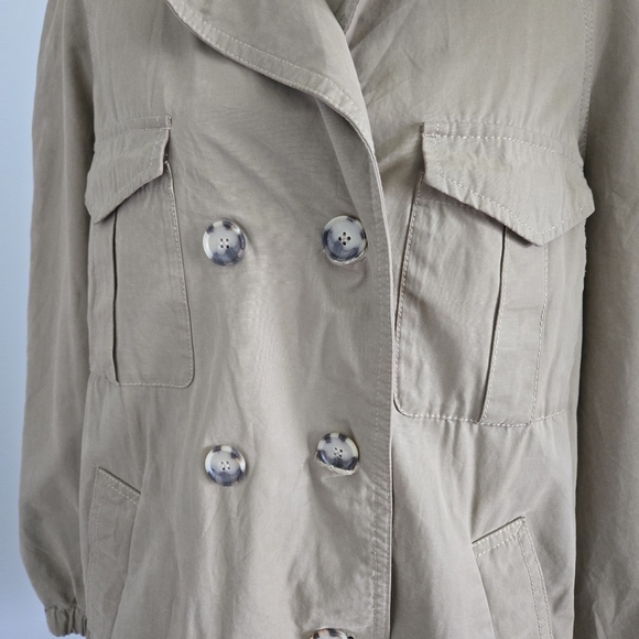 Loft Women's Medium Tan Double-Breasted Jacket - Picture 4 of 15